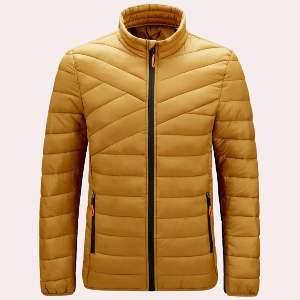 Street-wave Men's Puffer Jacket - Stylish Warmth For Everyday Office And Occasions