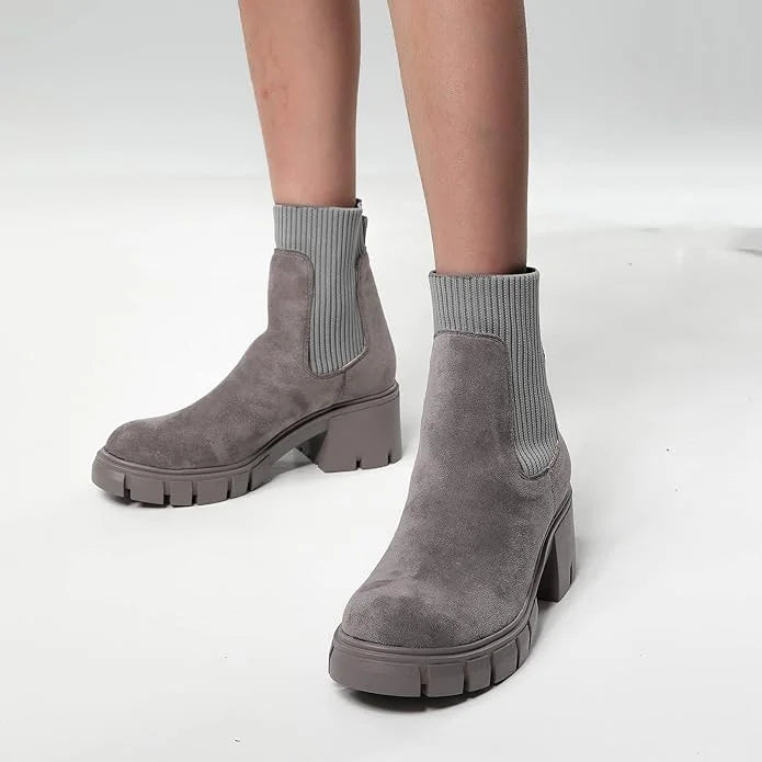 Street-wave Suede Winter Boots For Women - Cozy Comfort, Durable Sole, Trendy Fit