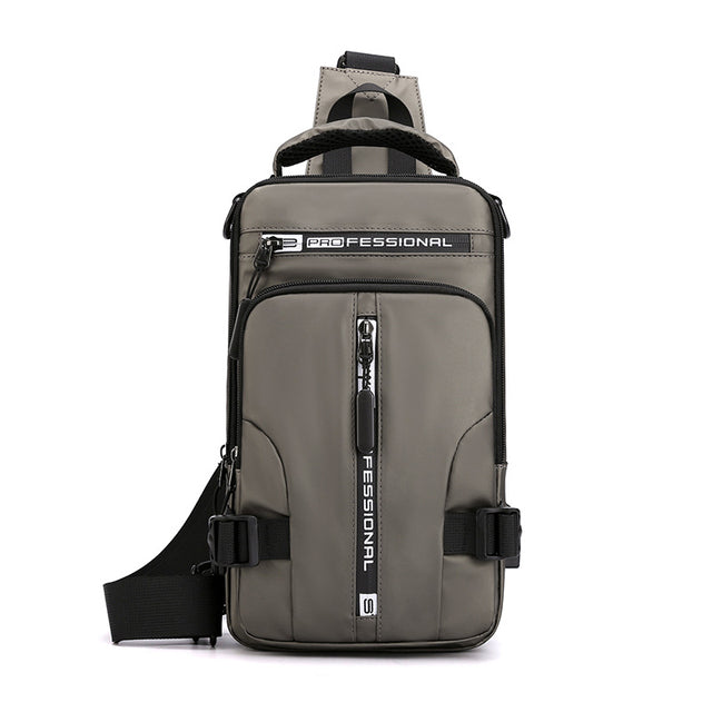 Streetwave Waterproof USB Rechargeable Sling Backpack For Outdoor Enthusiasts Durable Lightweight