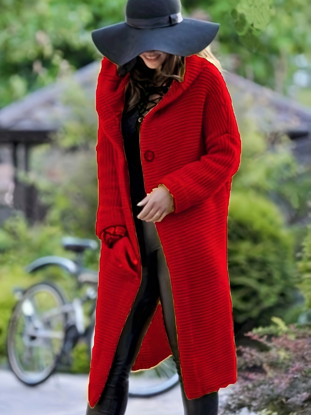 Street-Wave Hooded Knit Cardigan For Women Soft Cozy Comfort With Long Sleeves Perfect Everyday Layering