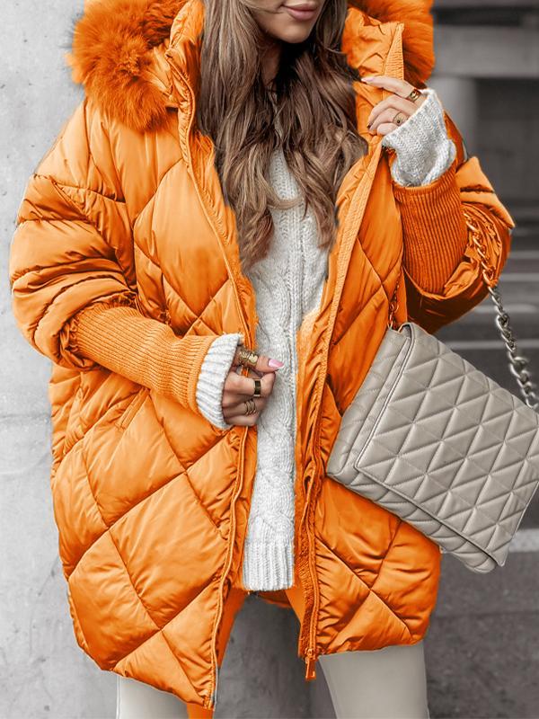 Street-Wave Women's Hooded Soft Cotton Puffer Jacket For Everyday Comfort And Casual Style