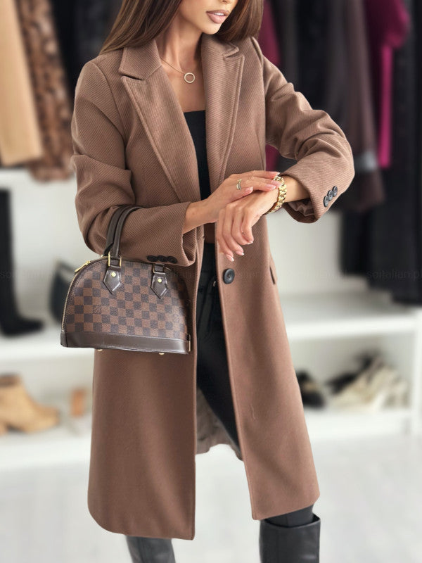 Street-Wave Tailored Long Coat For Professionals With Structured Silhouette And Timeless Chic
