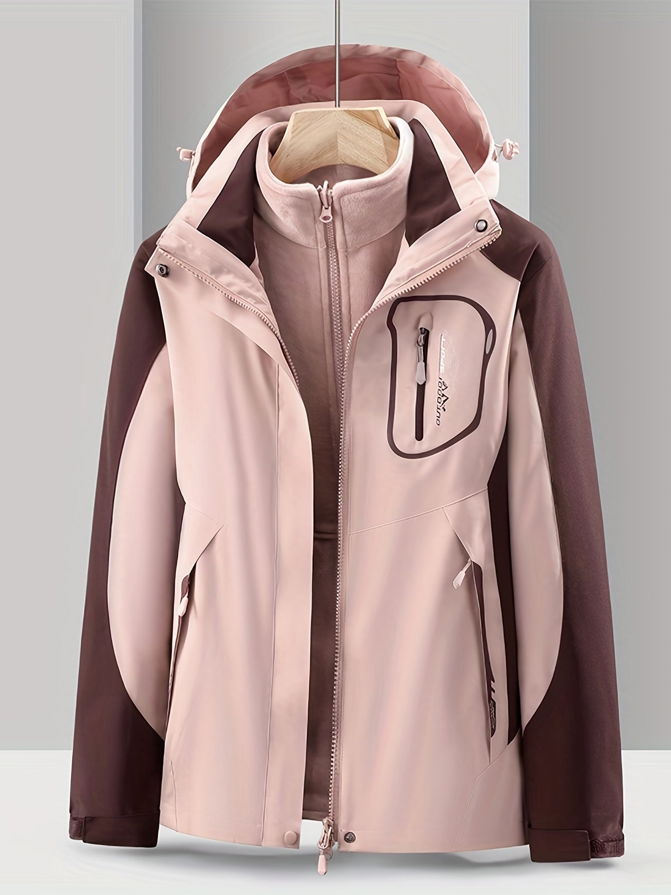 Street-wave 3-in-1 Waterproof Jacket for Women with Removable Liner All-Weather Versatile