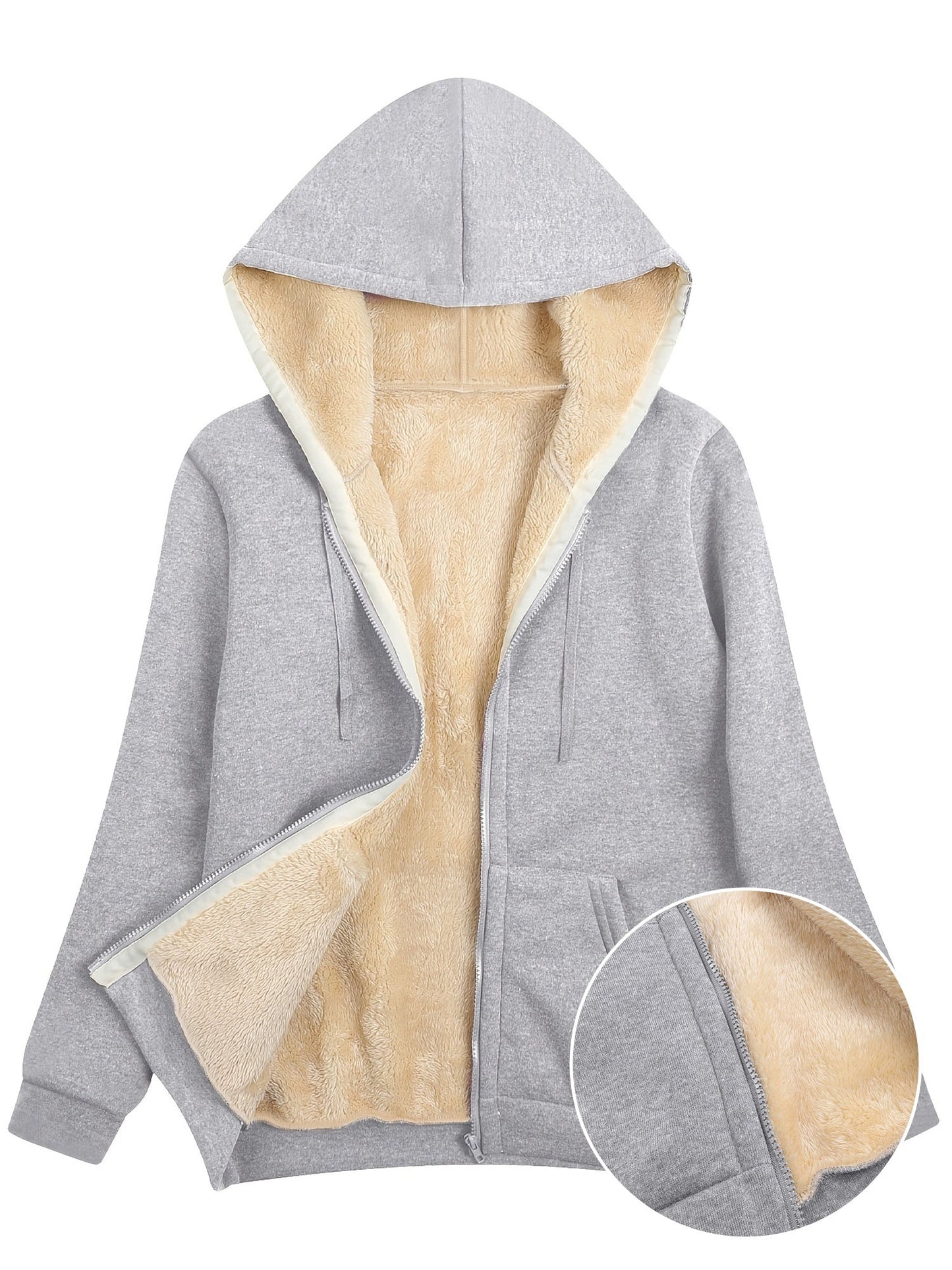 Street-Wave Women Zip Up Hoodie Cozy Casual Jacket For Everyday Comfort And Warmth