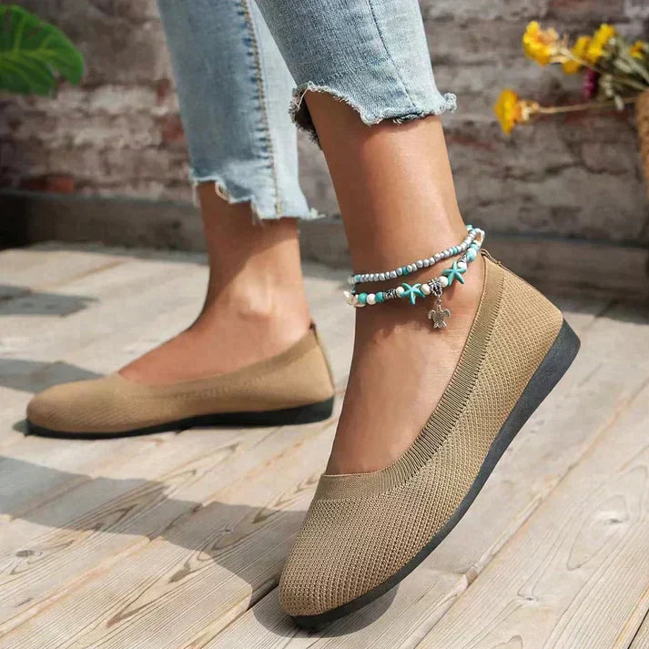 Streetwave Women Knit Slippers Cozy Orthopedic Support Indoor Shoes For Home Comfort And Relaxation