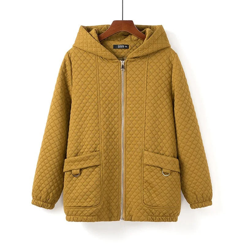 Street-Wave Hooded Padded Quilted Jacket For Urban Warmth