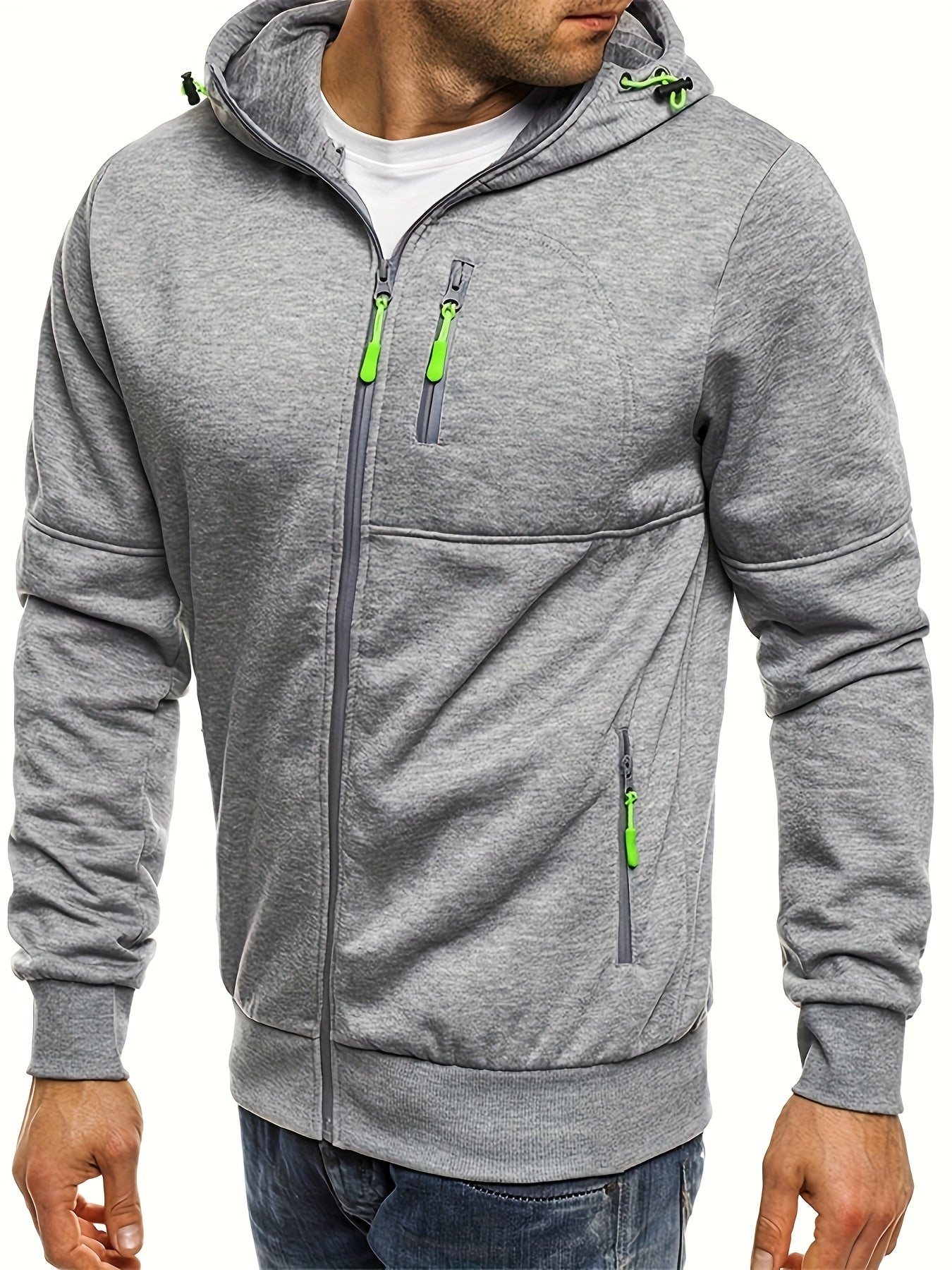 Street-Wave Zip Hoodie For Outdoor Enthusiasts Breathable Comfort Versatile All-Season Wear