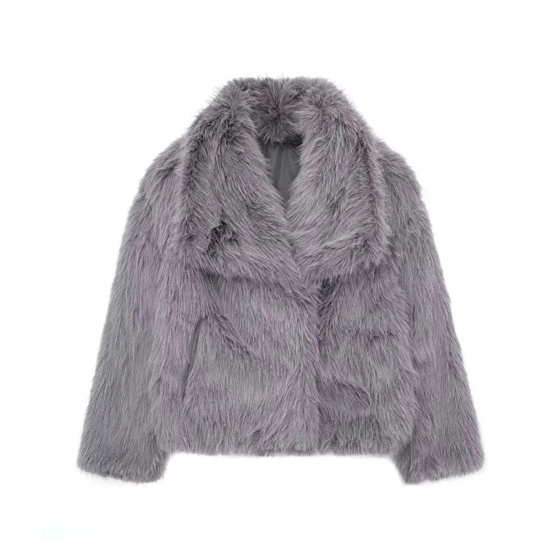 Street-Wave Women’s Warm Faux Fur Winter Coat For Cozy Elegance And Chic Seasonal Style