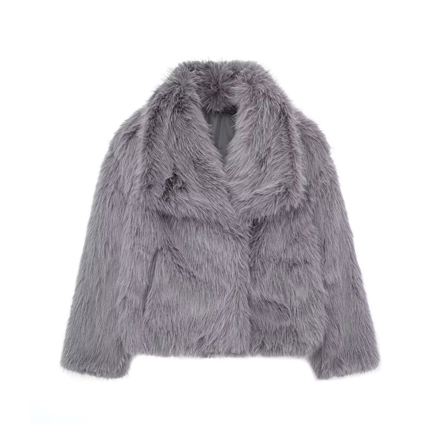 Luxurious Womens Shearling Jacket Street Wave Ultra Soft Plush Fur For Women Elegant Comfort