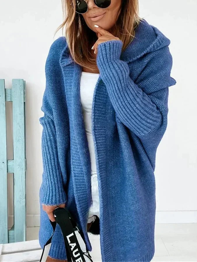 Streetwave Yellow Cardigan Coat for Women Oversized Knit Drape Cozy Warmth Premium Style