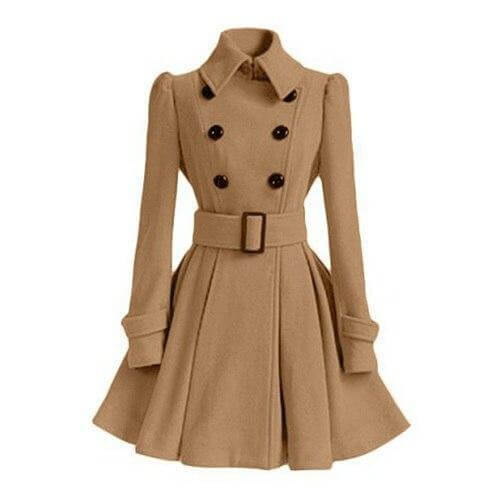 Street-Wave Women Double-Breasted Windbreaker Trench Coat With Belted Silhouette And Weatherproof All-Season Protection