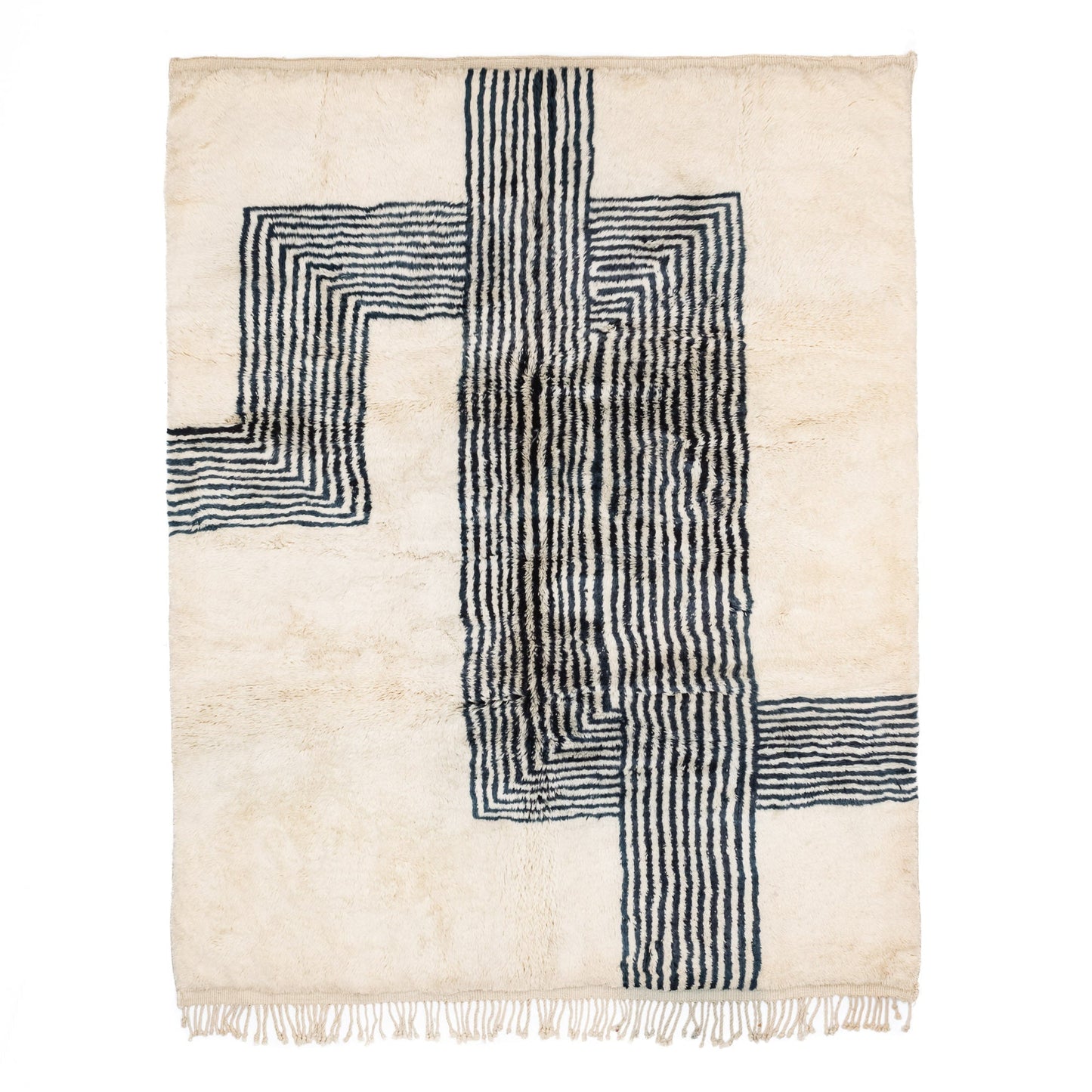Chords - Luxury Shag Moroccan Rug - Street-Wave