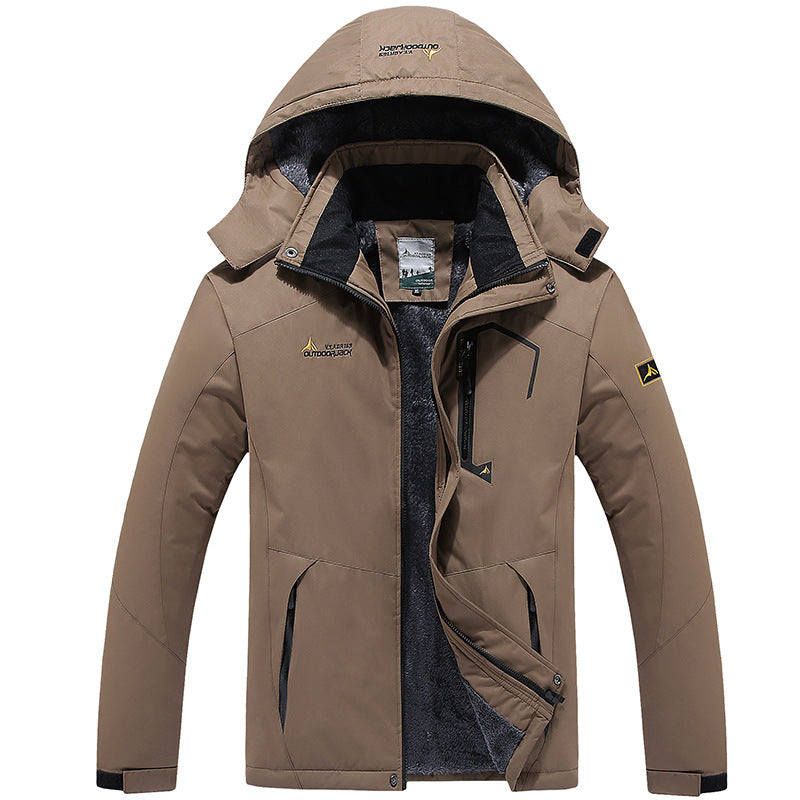 Nordisk Flair Mens Waterproof Hooded Jacket Wind Resistant With Zip Pockets