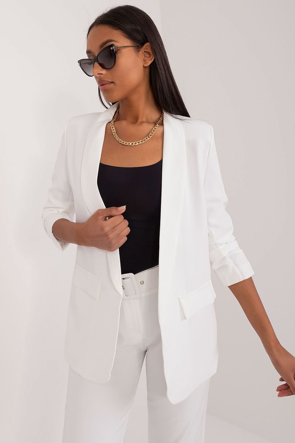 Streetwave Open Front Blazer Lightweight Chic For Effortless Layering Women Everyday Outfit Essential