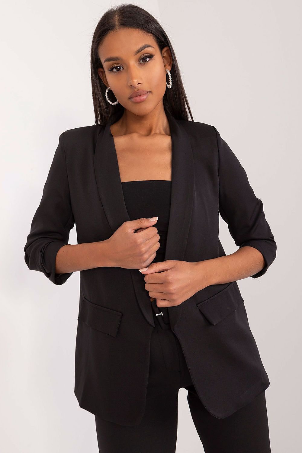 Streetwave Open Front Blazer Lightweight Chic For Effortless Layering Women Everyday Outfit Essential