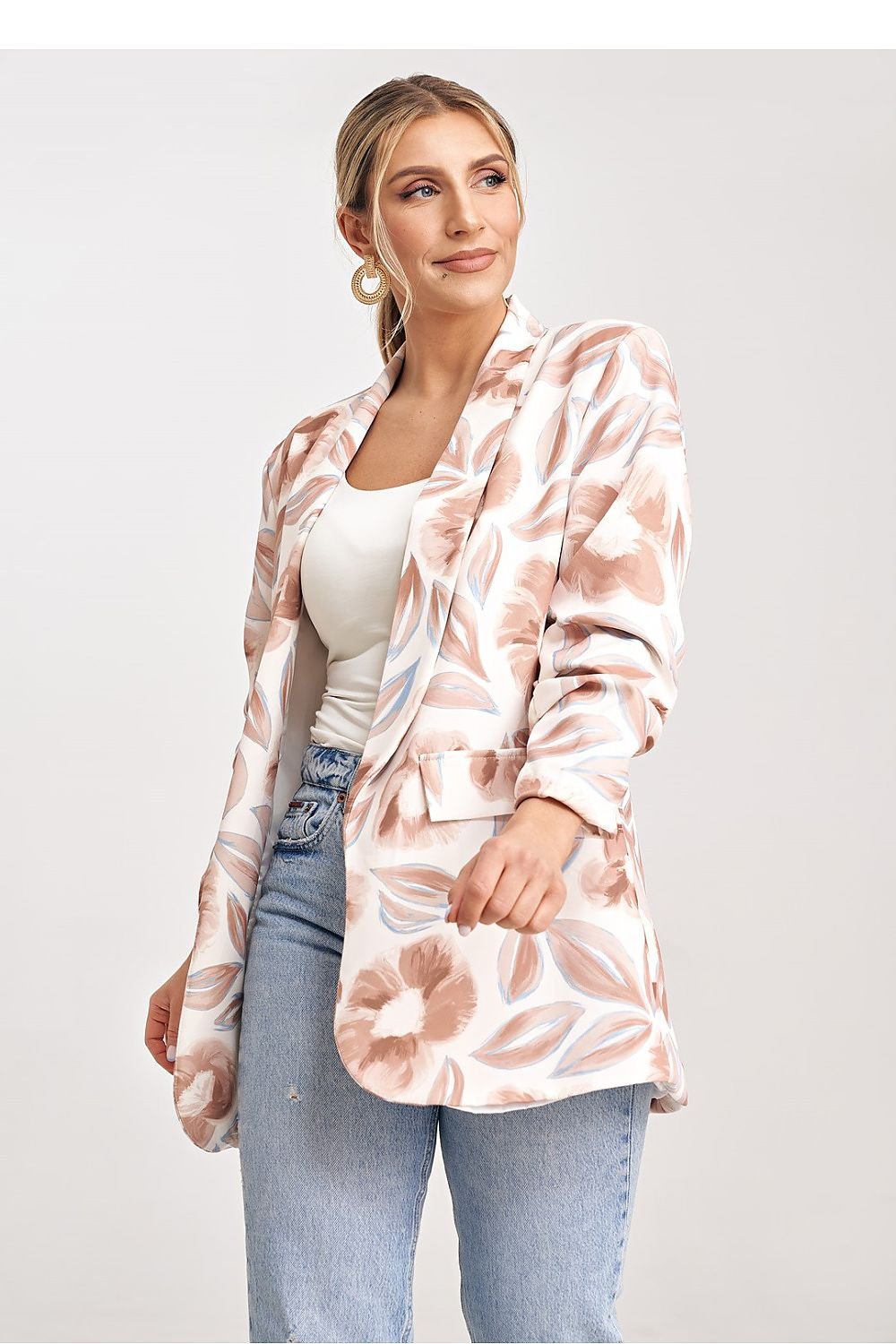 Streetwave Floral Lightweight Blazer For Women With Elegant Comfort And Easy Layering