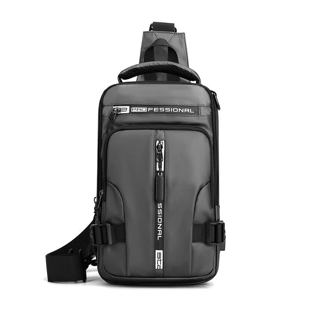 Streetwave Waterproof USB Rechargeable Sling Backpack For Outdoor Enthusiasts Durable Lightweight