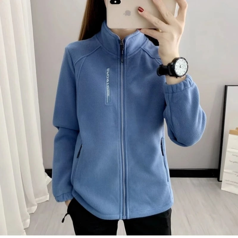 Street-wave Womens Fleece Jacket Cozy Warm Winter Coat Durable Cotton-Poly Blend