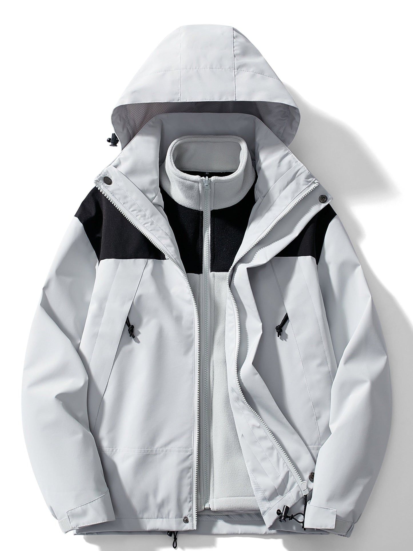 Street-Wave 3-in-1 Fleece Winter Jacket For Women With Hood Warm And Versatile Outerwear