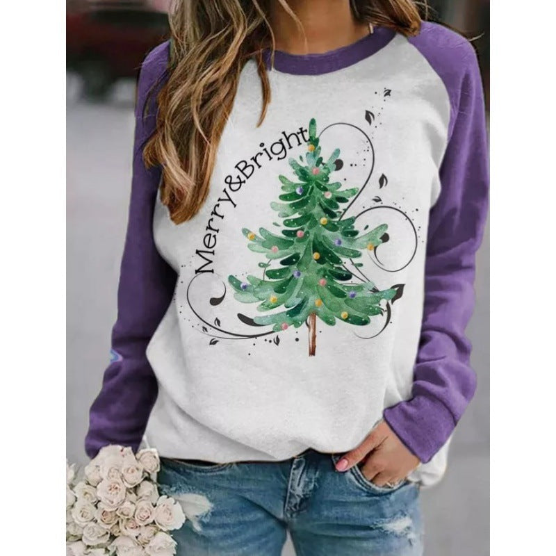 Street-Wave Denim Zigzag Sweatshirt Soft Cozy Everyday Wear for Casual Women Outfits