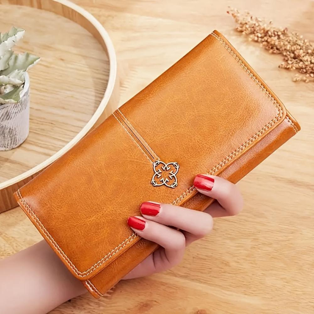 Street-Wave Sandra Vegan Leather Bifold Wallet On-The-Go