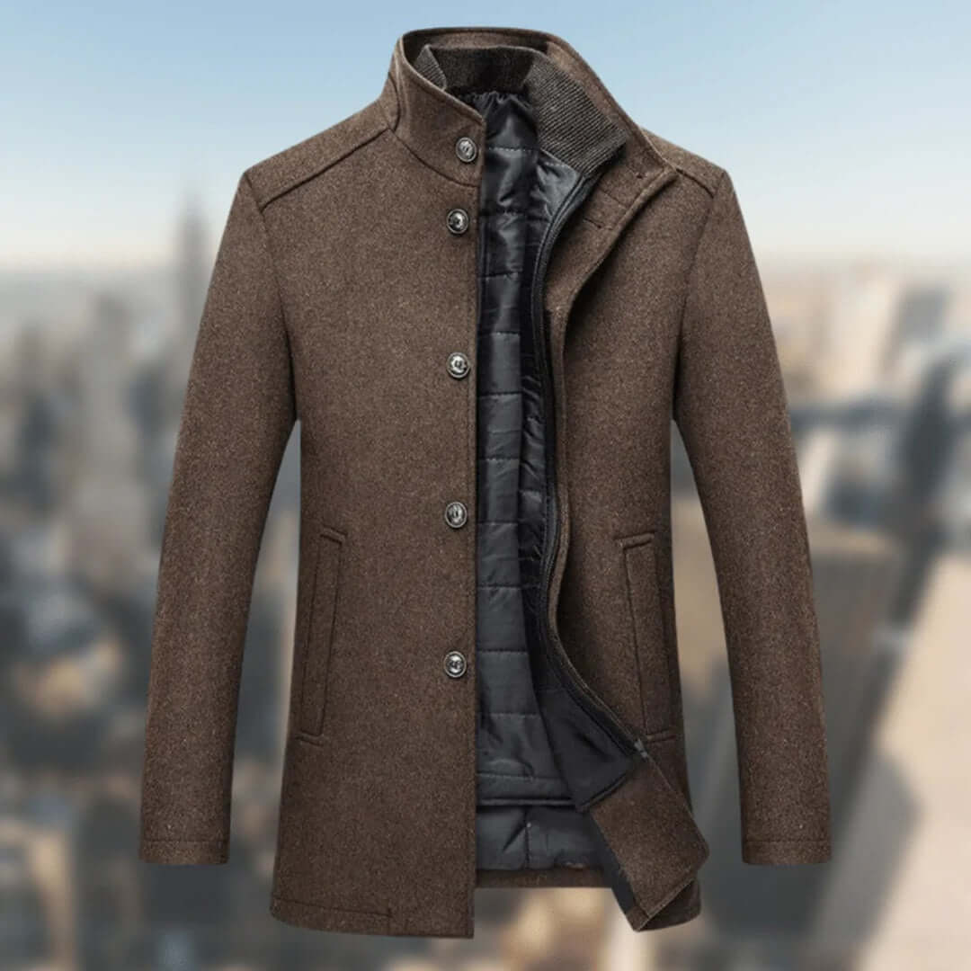 Streetwave Mens Puffer Vest With Stand Collar Insulated Warmth For Cold Weather Outdoors Urban Style