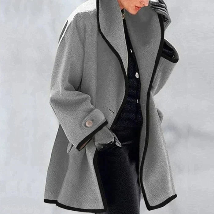 Street-Wave Wool Coat For Cold Winters Warm Cozy Insulated Elegant Womens Outerwear