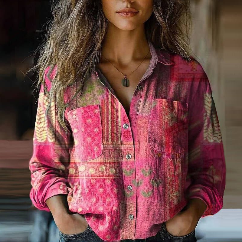 Button Down Shirt Melissa Street Wave Unisex Layerable Comfort