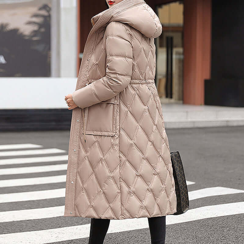 Street-Wave Womens Padded Hooded Winter Jacket With Thick Insulation For Warmth And Comfort