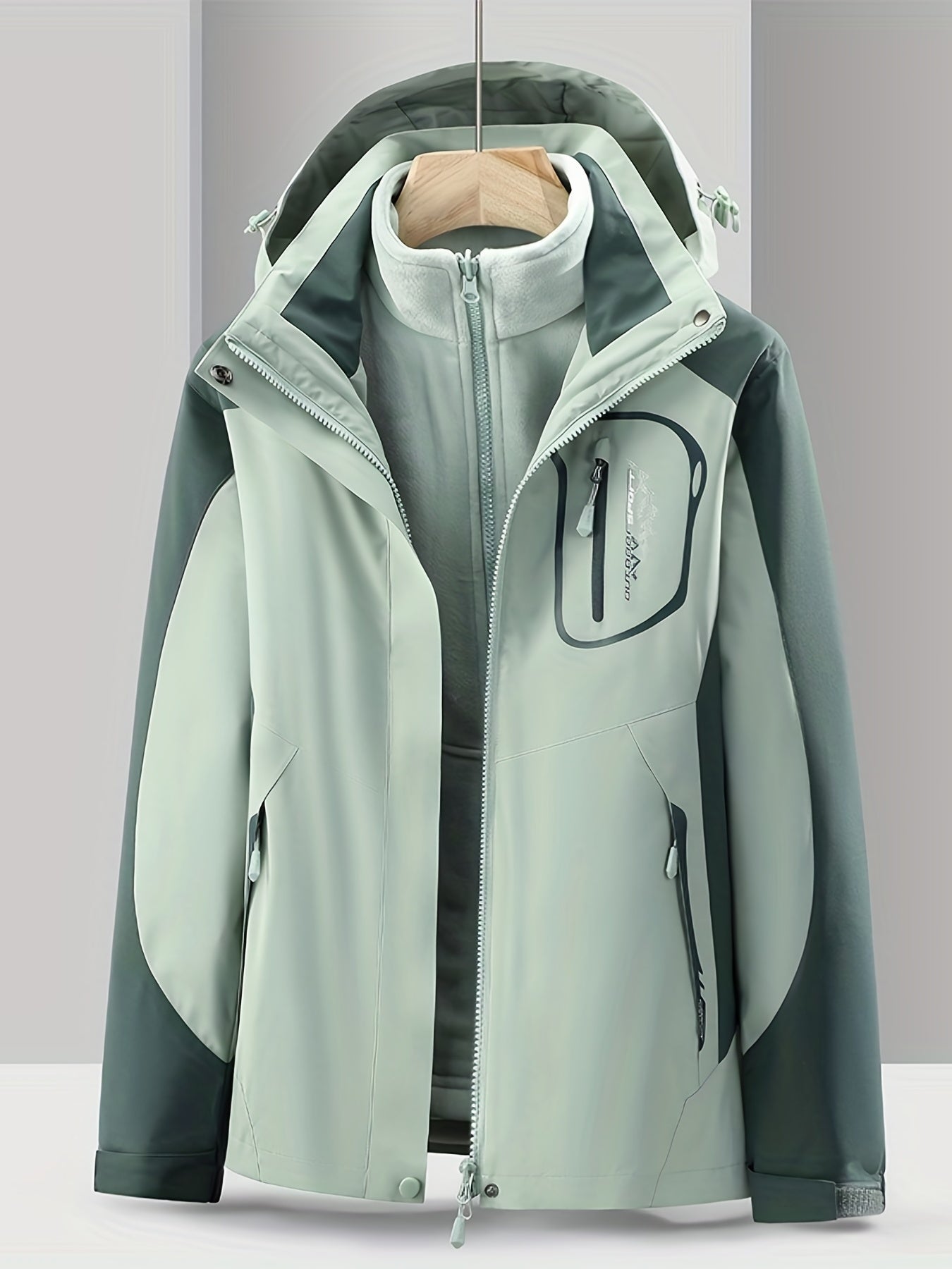 Street-wave 3-in-1 Waterproof Jacket for Women with Removable Liner All-Weather Versatile