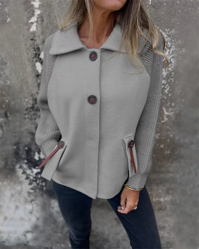 Street-Wave Lightweight Women’s Jacket For Fall And Winter, Cozy Warmth, Stand Collar, Pockets
