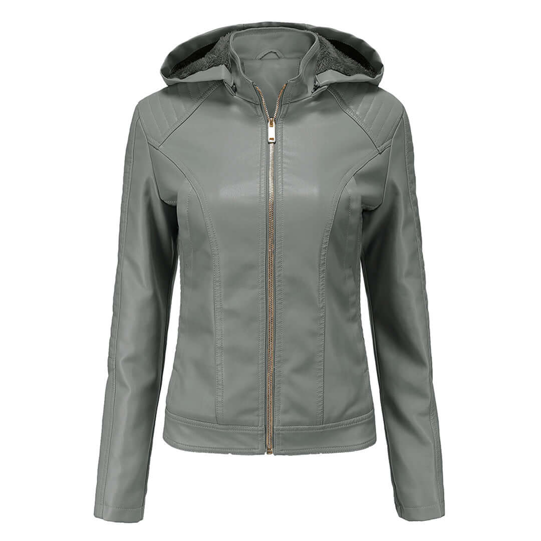 Streetwave Womens Removable Hooded Jacket With Quilted Shoulders Stylish AllWeather Coat