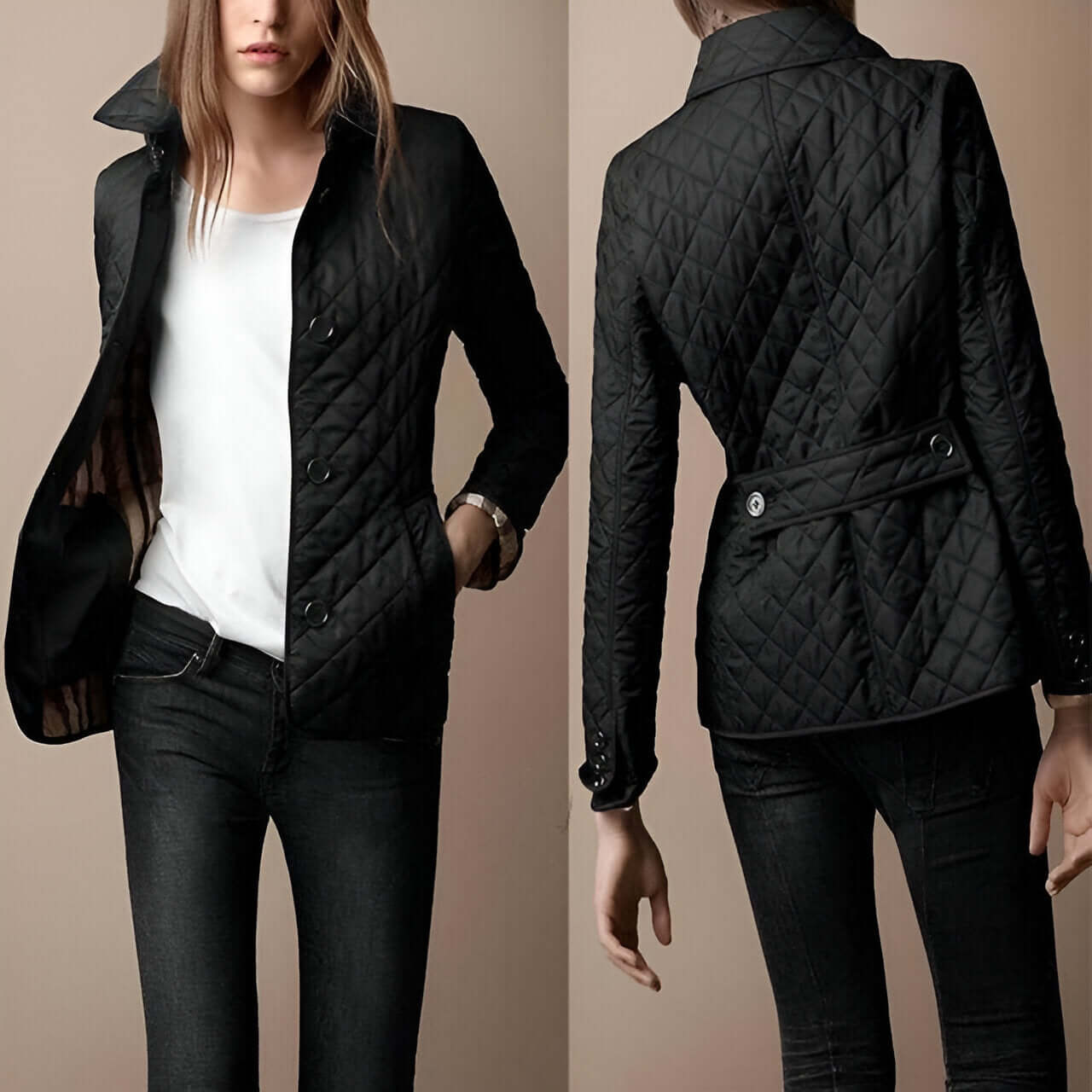 Streetwave Silk Quilted Jacket For Women Luxurious Breathable Comfort And Elegant Style