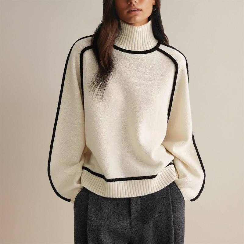 Street-wave Luxury Cashmere Sweater for Women Ultra Soft Classic Pullover for Everyday Elegance