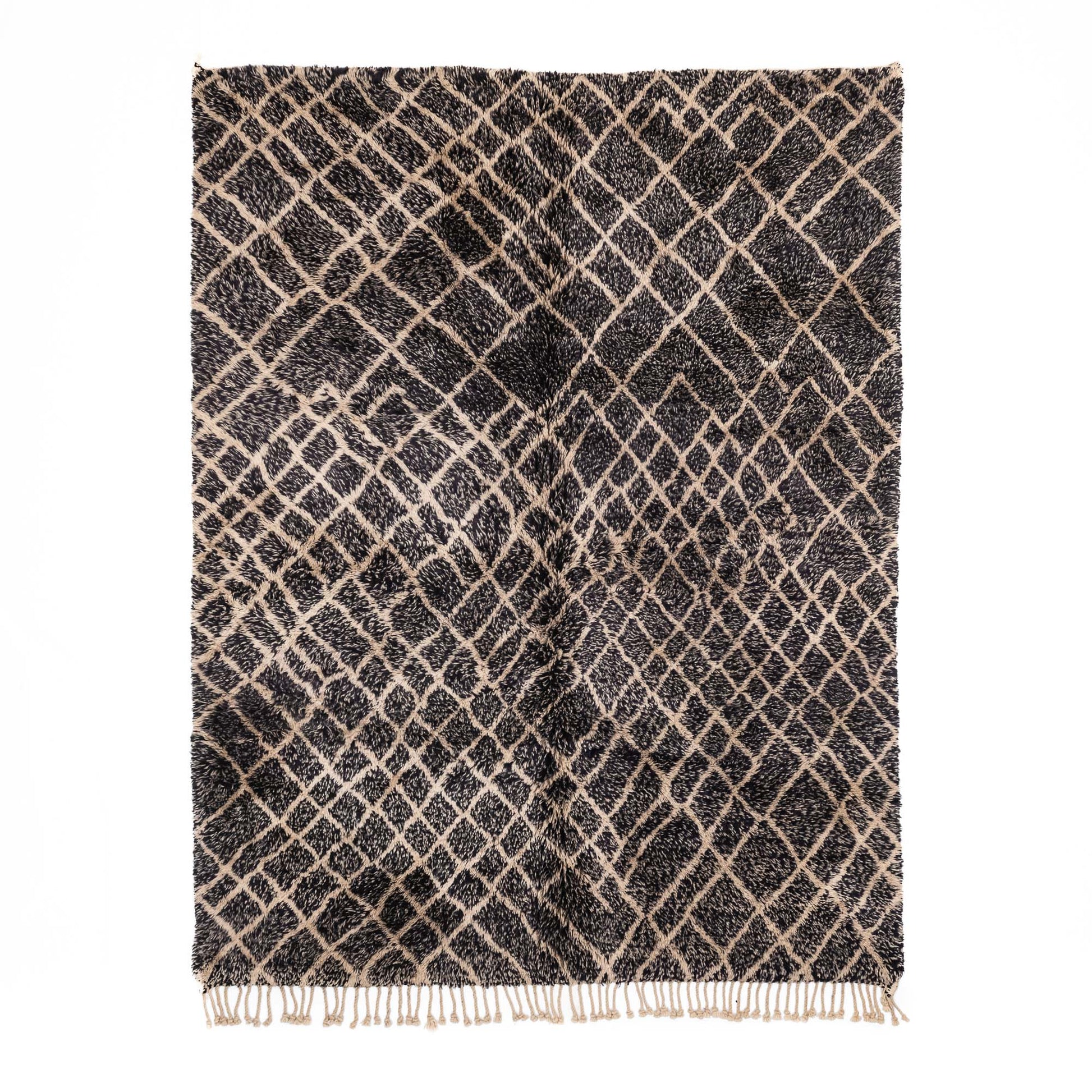 Dark Emperador - Luxury Shag Moroccan Rug - Street-Wave