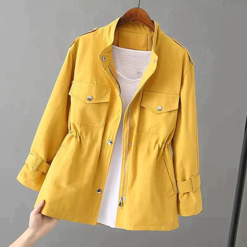 Street-Wave Trench Coat For Transitional Weather Elegant Weatherproof Outerwear For Stylish Urban Explorers