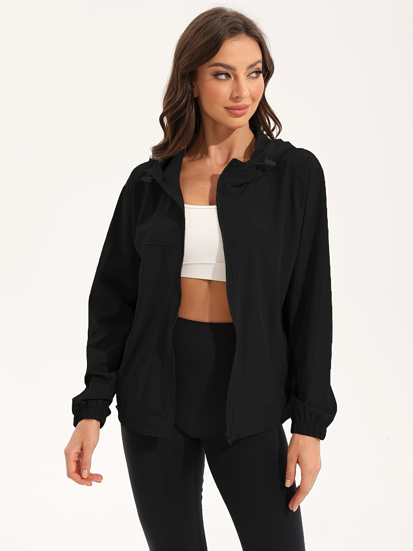 Street-wave Lightweight Windbreaker Jacket With Breathable Design And Adjustable Hood For Outdoor Enthusiasts