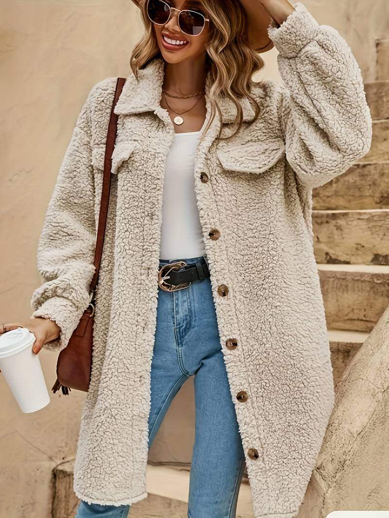 Street-Wave Womens Lightweight Textured Coat For Cooler Summer Days Chic Breathable