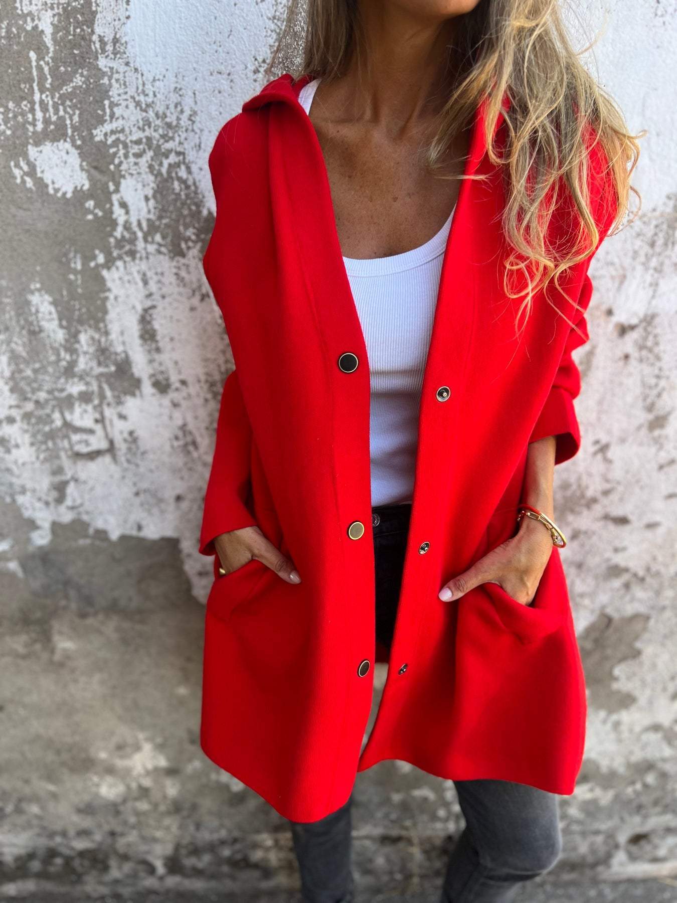Street-wave Hooded Button Cardigan Segoviana for Women - Cozy Knit, Soft, Elegant Everyday Essential