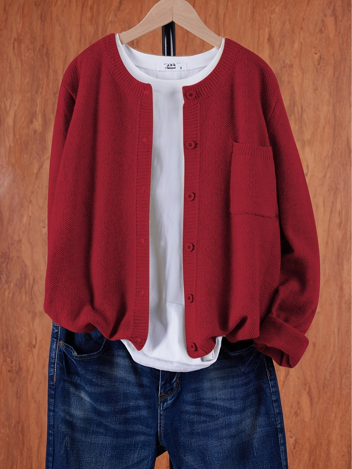 Streetwave Cardigan Rosa For Women Cozy Everyday Comfort In Soft Knitwear Versatile Casual Dailywear