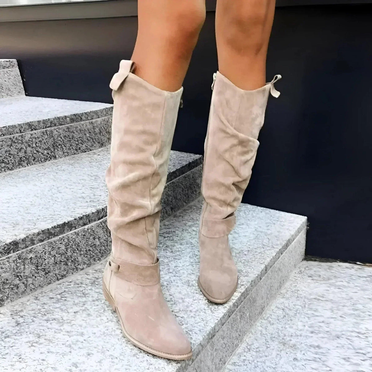 Women's Classic Ankle Boots with Block Heel and Versatile Design