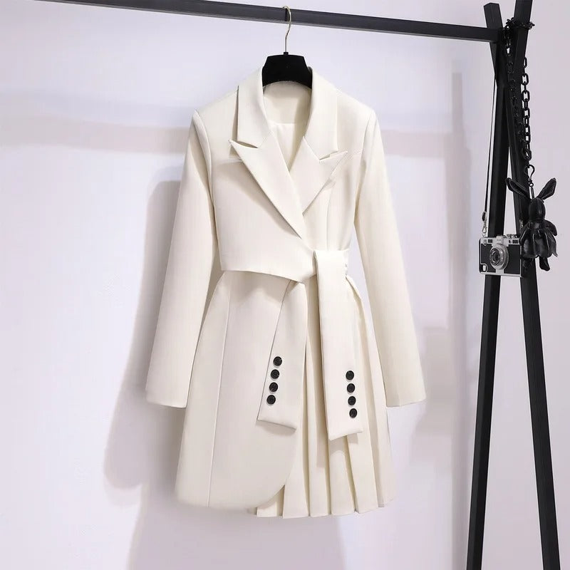 Street-Wave Fenna Women Trench Coat Timeless Tailored Silhouette Double-Breasted Warmth Comfort