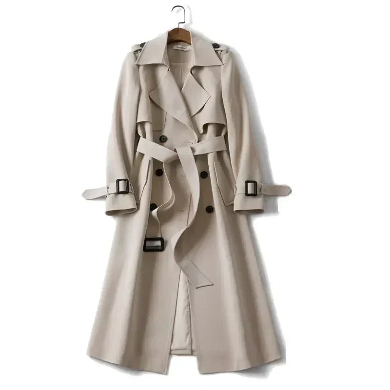 Womens Trench Coat Eleanor Belted Classic Style By Streetwave For Women Everyday Elegant Warm Coat
