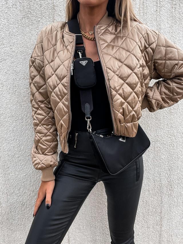 Street-wave Quilted Padded Jacket Warm Cozy Cotton Lined Insulated for Women Winter Wear