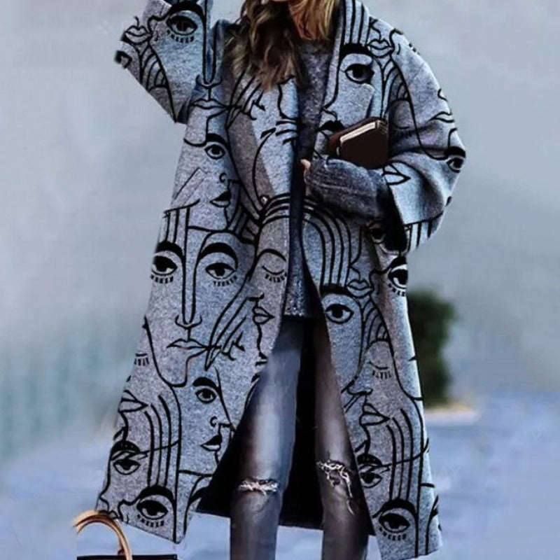 Street-wave Plaid Coat For Women - Bold Multicolor Outerwear, Cozy Warmth, Durable Quality