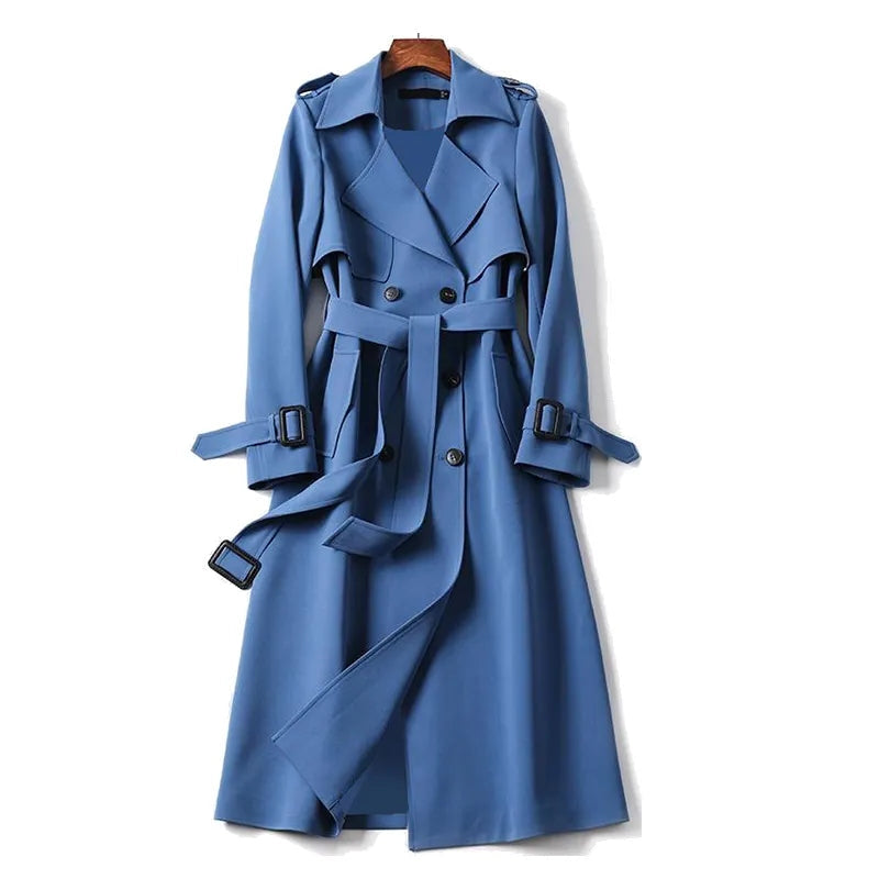 Womens Trench Coat Eleanor Belted Classic Style By Streetwave For Women Everyday Elegant Warm Coat