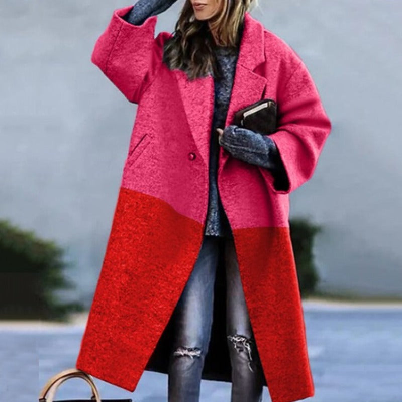 Street-Wave Elegant Warm Wool Coat For Women, Cozy Classic Outerwear With Premium Wool Quality