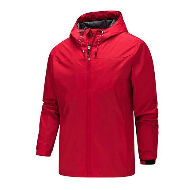 Street-Wave Men Rain Jacket With Hood Water Resistant Sealed Seams Regular Fit
