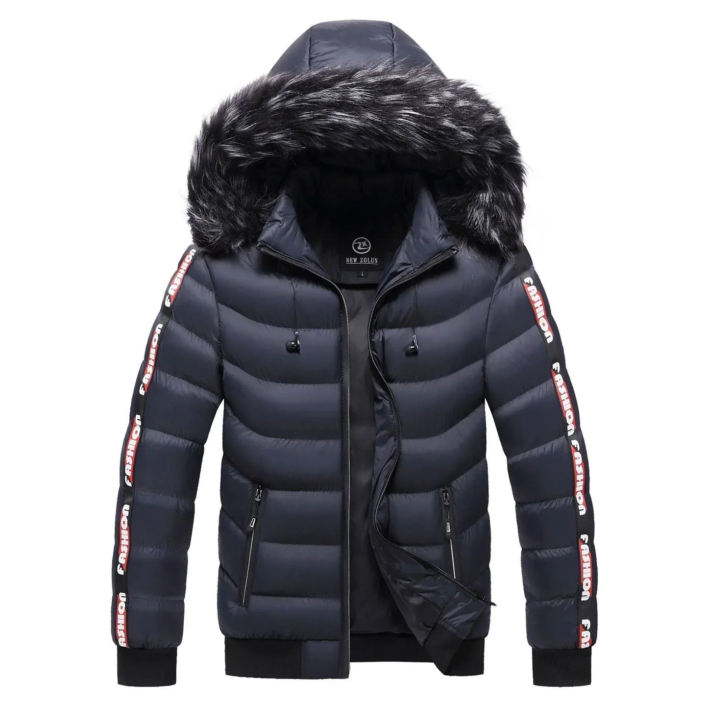 Street-Wave Puffer Jacket With Fur Hood Windproof And Water Resistant For Women Everyday Warmth