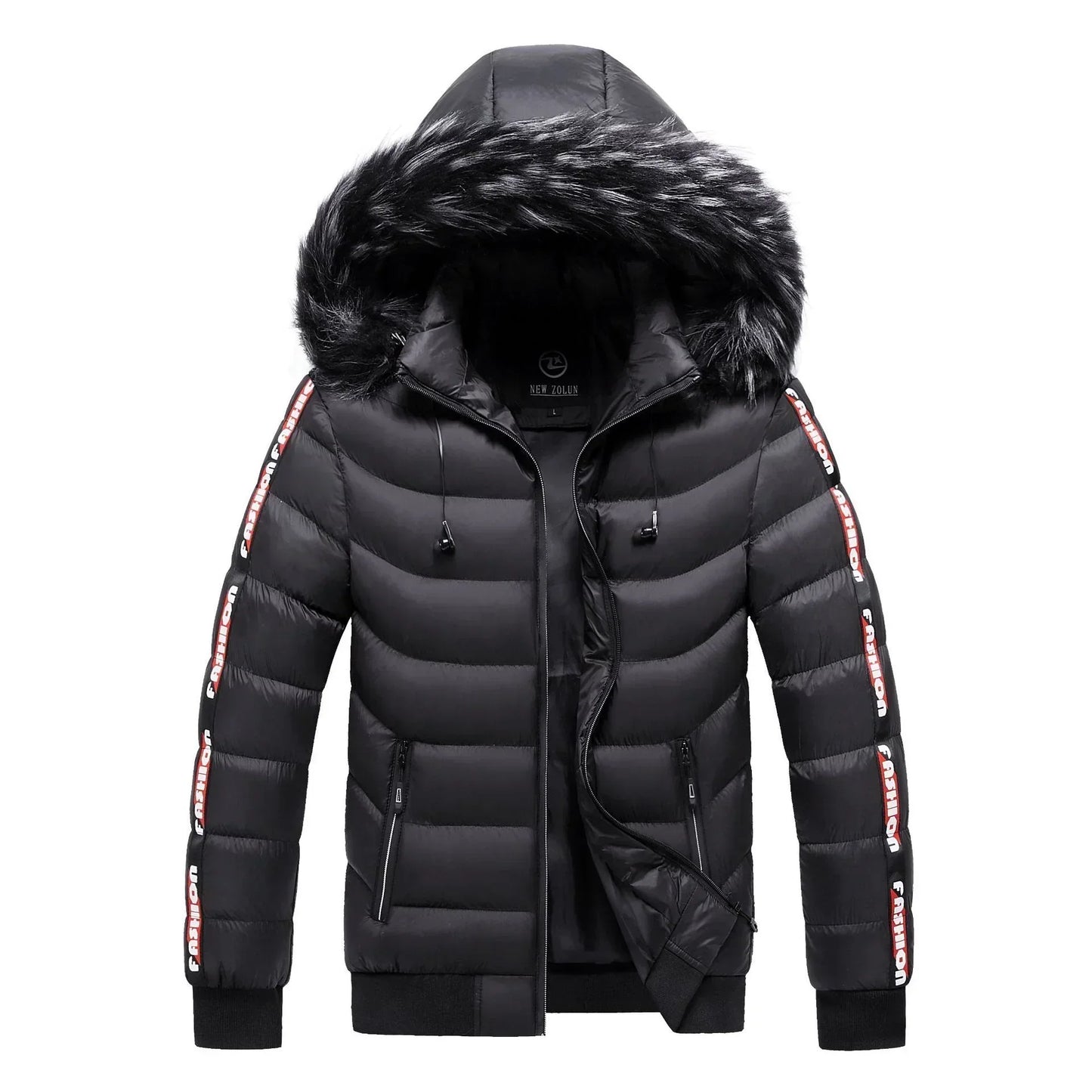Street-Wave Puffer Jacket With Fur Hood Windproof And Water Resistant For Women Everyday Warmth